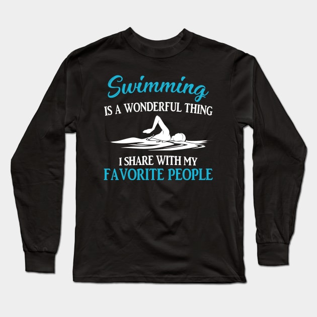 Swimming Is A Wonderful Thing Long Sleeve T-Shirt by Terryeare